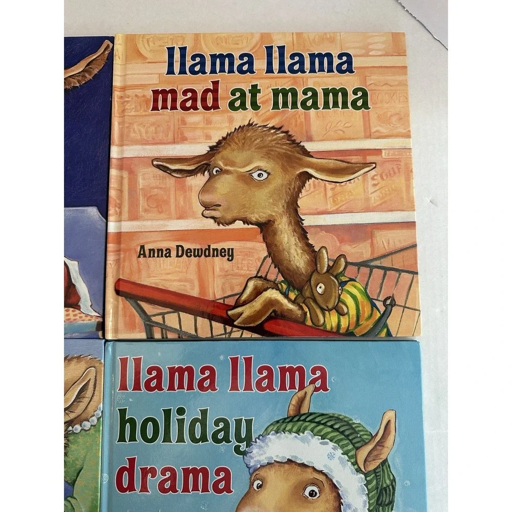 Llama Llama Anna Dewdney Hard Cover Books Red Pajama Holiday Drama Home/Mad Mama